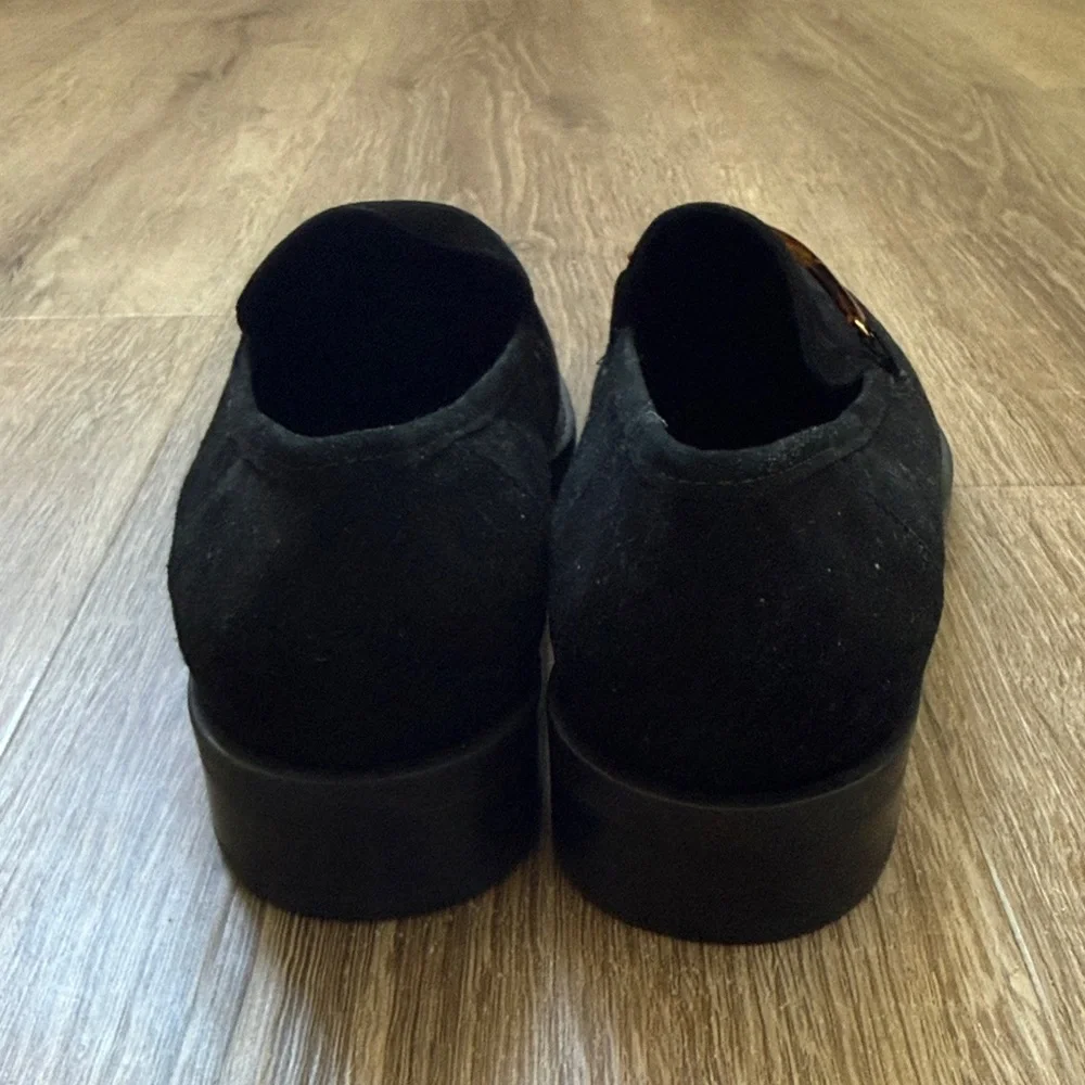 Bandolino Black Women’s Slip-On Suede Loafers - Picture 2 of 6